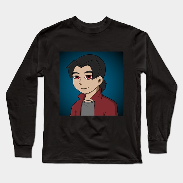 Marcus Warm Smile Long Sleeve T-Shirt by Firestorm Fox